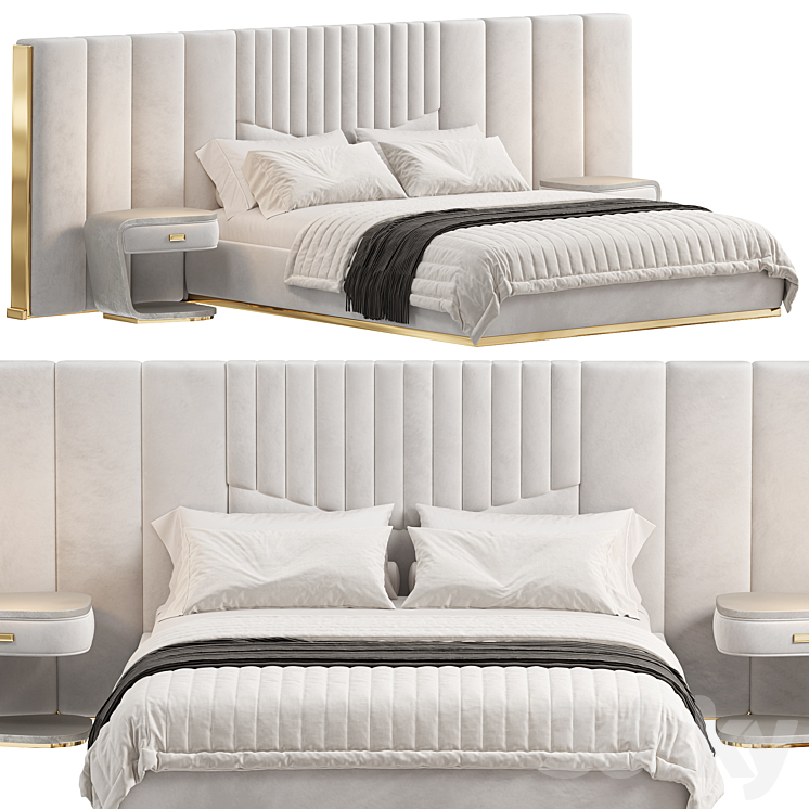 Prisma Grilli Bed by Justform 3DS Max Model - thumbnail 2