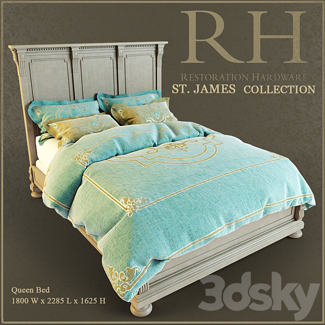 “PROFI” Bed ST.James 3DSMax File - thumbnail 1