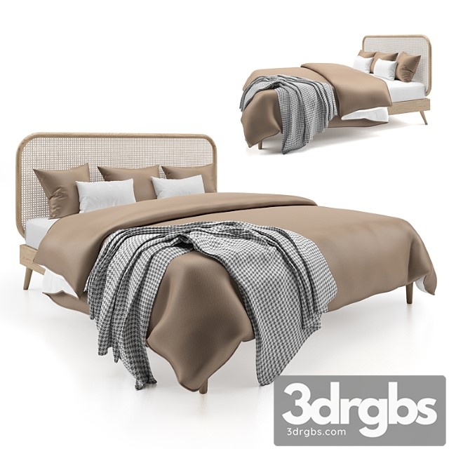 Rattan bed mb02 2 3dsmax Download - thumbnail 1