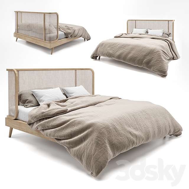 Rattan Bed MB03 3DSMax File - thumbnail 1