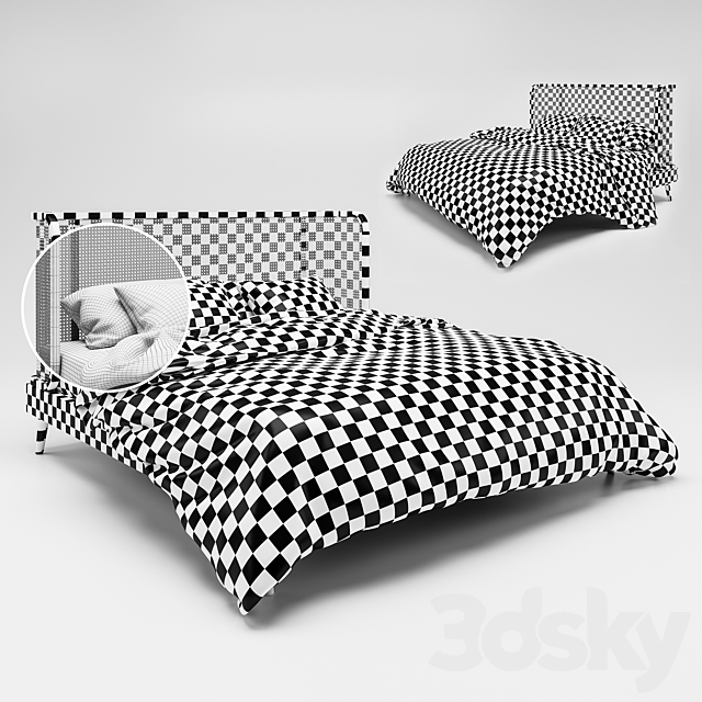 Rattan Bed MB03 3DSMax File - thumbnail 2