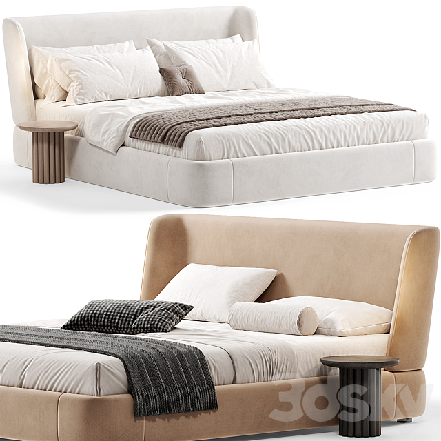 Reeves Bed By Minotti 3DS Max Model - thumbnail 5