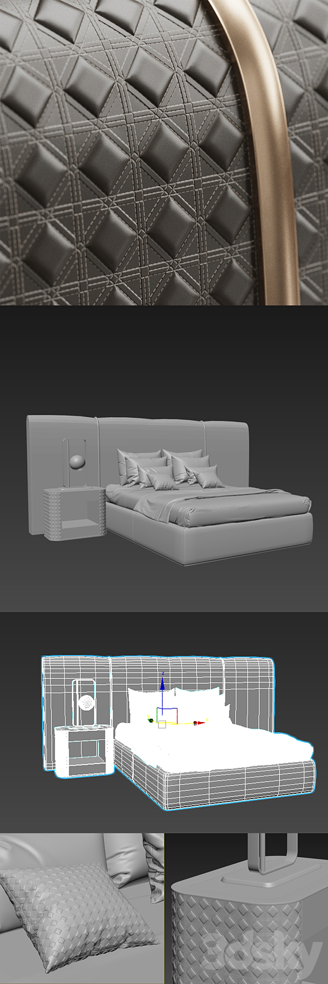 Reflexangelo Bed 3DSMax File - thumbnail 3