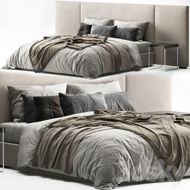 Restoration Hardware Modena Bed 3DSMax File - thumbnail 3