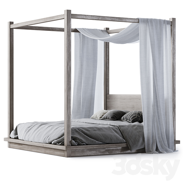 Restoration Hardware russian bed 3DSMax File - thumbnail 1