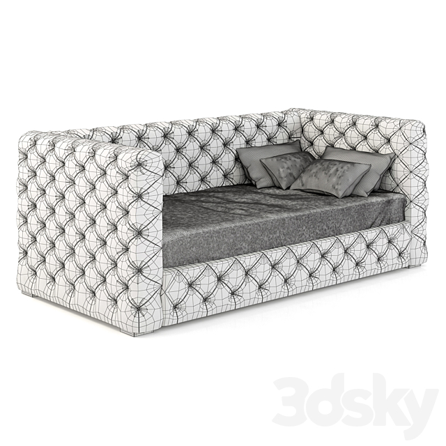 Restoration Hardware Tribeca Tufted Daybed 3DSMax File - thumbnail 2