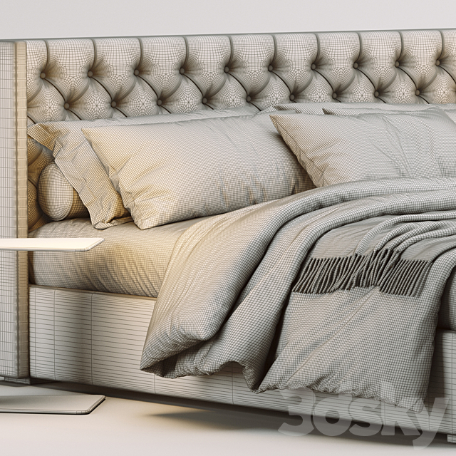 RH Adler Bed 3DS Max Model - thumbnail 5