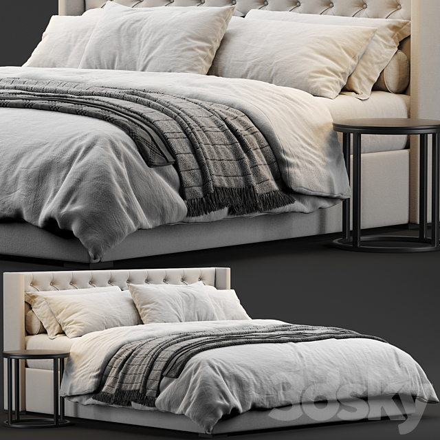 RH Adler Bed 3DSMax File - thumbnail 1