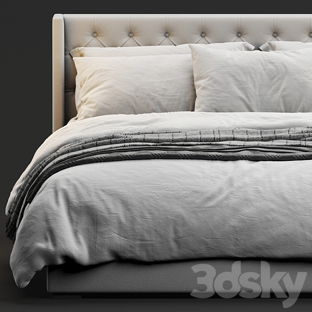 RH Adler Bed 3DSMax File - thumbnail 3