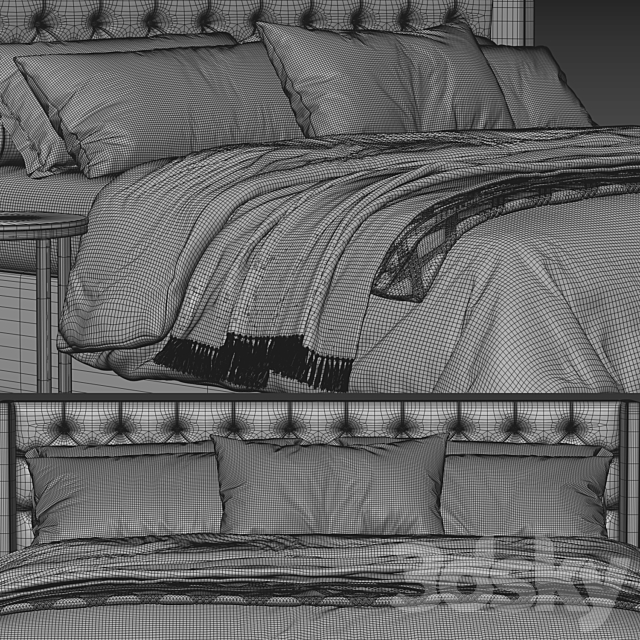 RH Adler Bed 3DSMax File - thumbnail 4