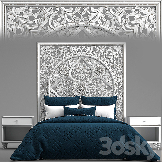 RH ANAYA BED 3DSMax File - thumbnail 1