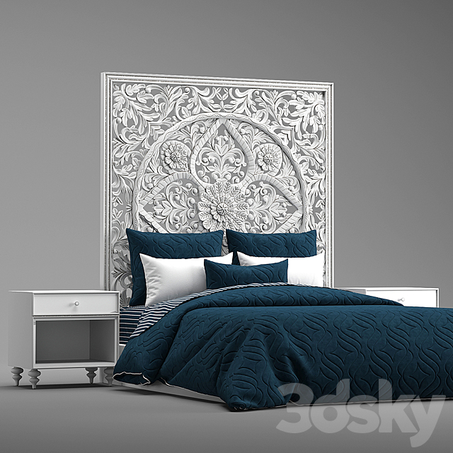 RH ANAYA BED 3DSMax File - thumbnail 2