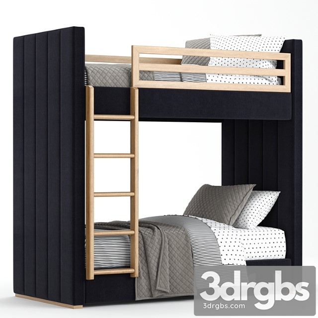 RH Baby Child Carver Bunk Bed 3dsmax Download - thumbnail 1