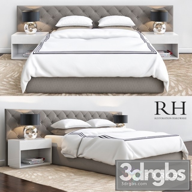 RH Bedroom 3dsmax Download - thumbnail 1