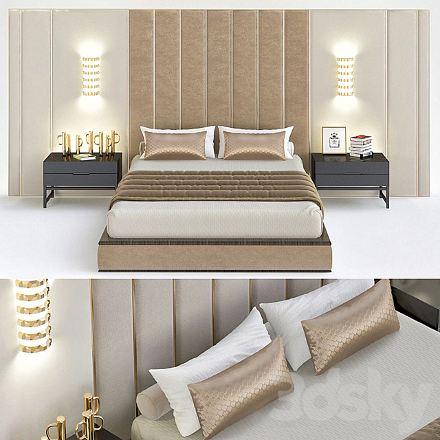 RH Bedroom 3DSMax File - thumbnail 1