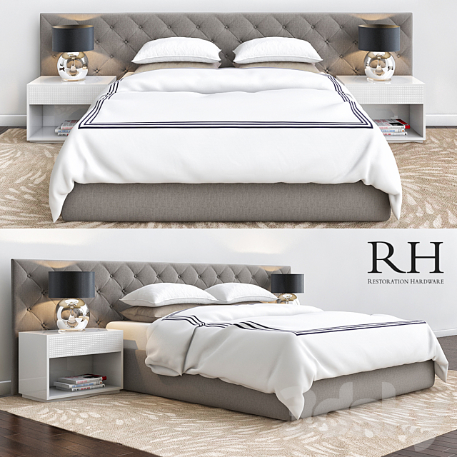 RH bedroom 3DSMax File - thumbnail 1