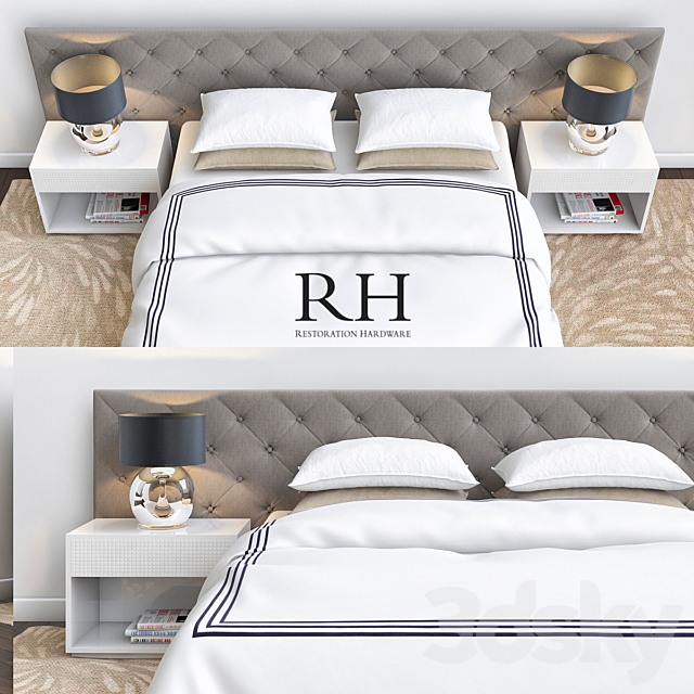 RH bedroom 3DSMax File - thumbnail 2