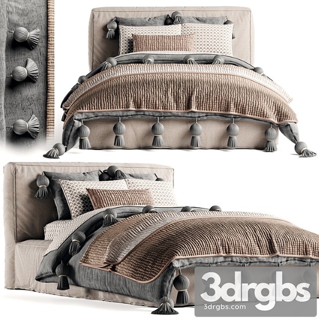 Rh brook bed 2 3dsmax Download - thumbnail 1