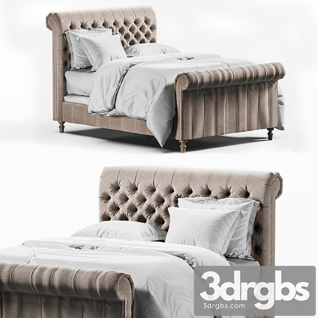 Rh Chesterfield Fabric 2 3dsmax Download - thumbnail 1