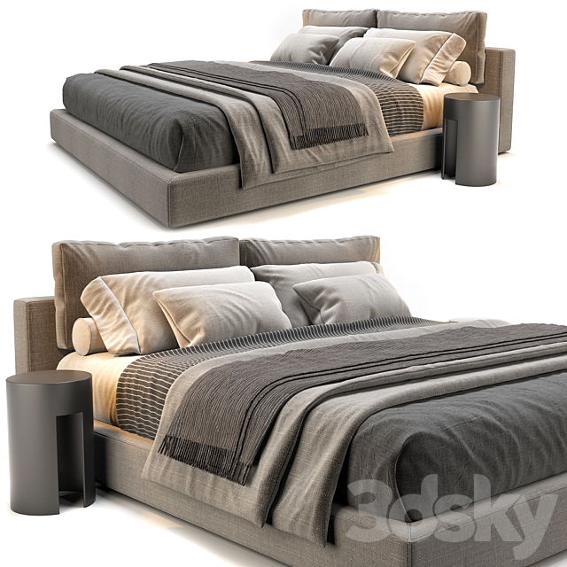 RH Cloud Platform Bed 3DSMax File - thumbnail 1