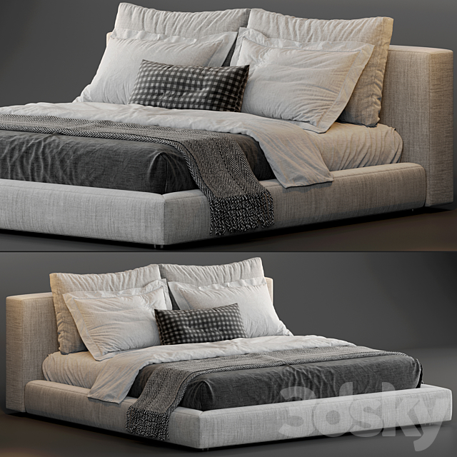 RH Cloud Platform Bed 3DSMax File - thumbnail 1