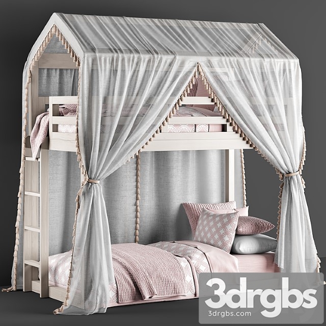 RH Cole House Bunk Bed 3dsmax Download - thumbnail 1