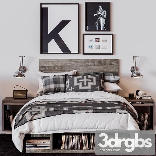 Rh emmett storage bed 2 3dsmax Download - thumbnail 1