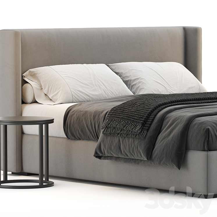 RH Lawson Bed 3DS Max Model - thumbnail 2