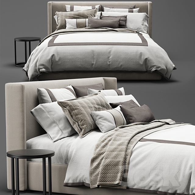 Rh lawson bed 3DS Max Model - thumbnail 2