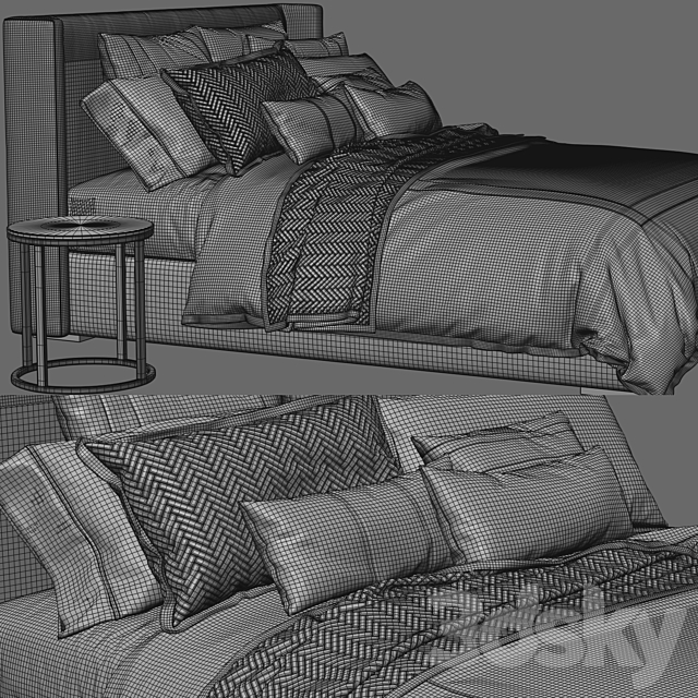 Rh lawson bed 3DS Max Model - thumbnail 5