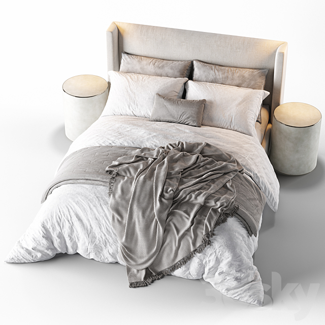 RH Lawson (Queen Bed) 3DSMax File - thumbnail 4