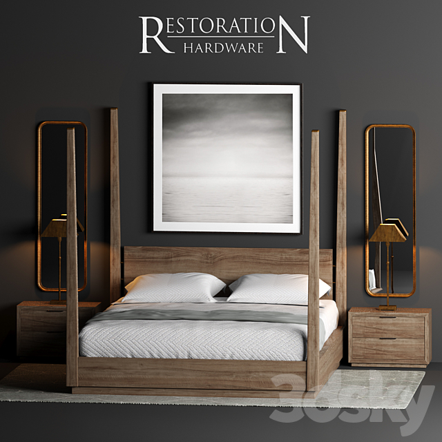 RH MACHINTO Bed 3DSMax File - thumbnail 1