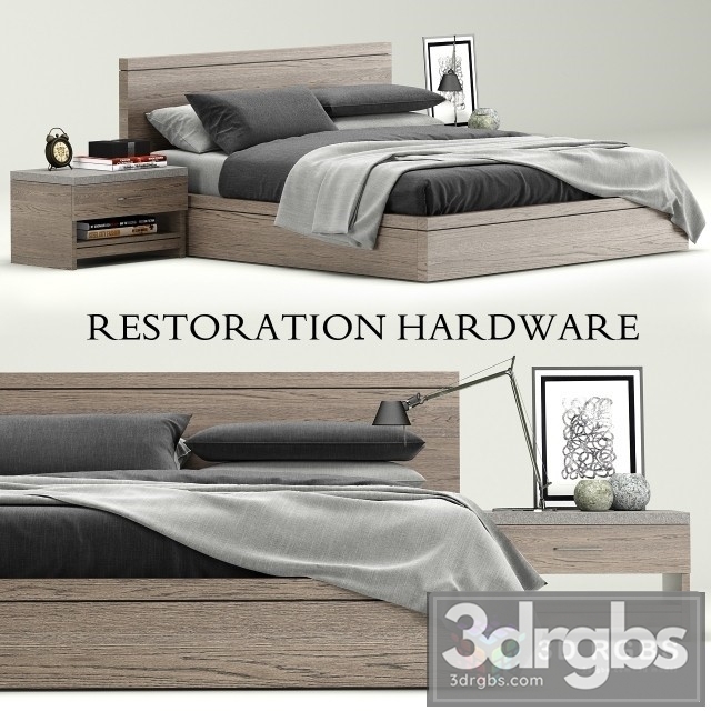 RH Manchito Bed 3dsmax Download - thumbnail 1