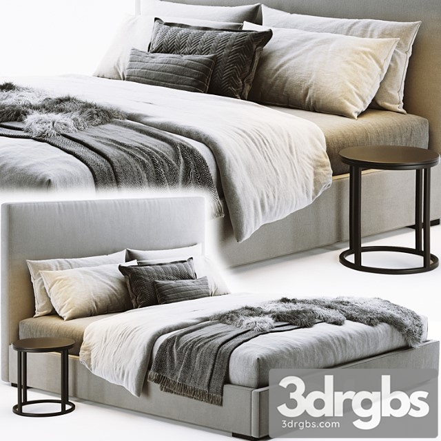 Rh modena bed 2 3dsmax Download - thumbnail 1