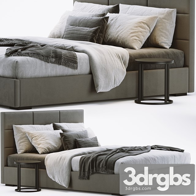 RH Modena Bed 3dsmax Download - thumbnail 1