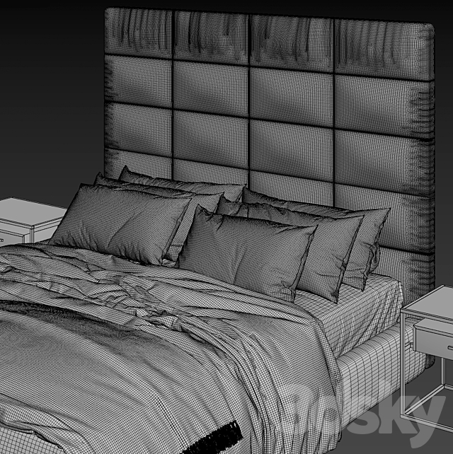 Rh Modena Bed 3DSMax File - thumbnail 5