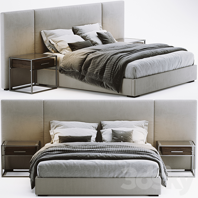 RH Modena Bed 3DSMax File - thumbnail 1