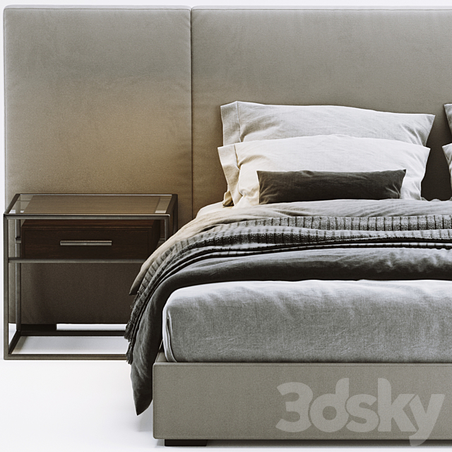 RH Modena Bed 3DSMax File - thumbnail 3