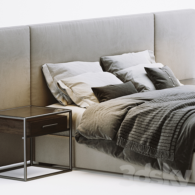 RH Modena Bed 3DSMax File - thumbnail 4