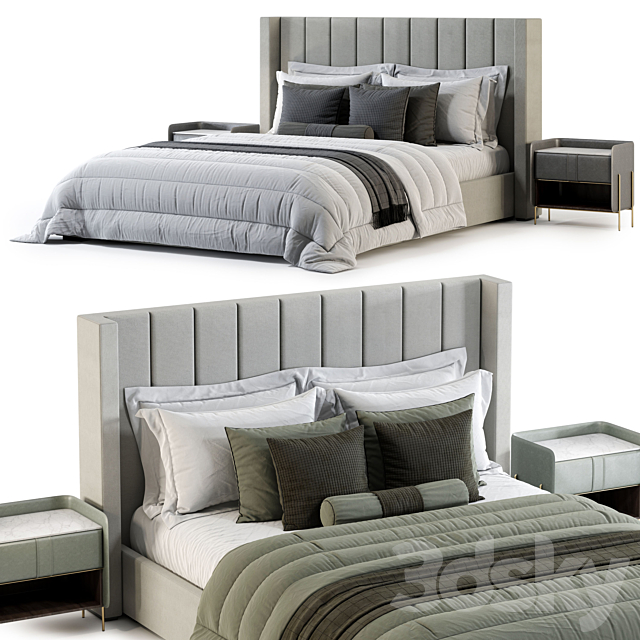 RH MODENA VERTICAL BED 3DS Max Model - thumbnail 3