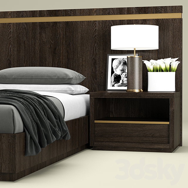 RH Modern Bezier bed 3DSMax File - thumbnail 3