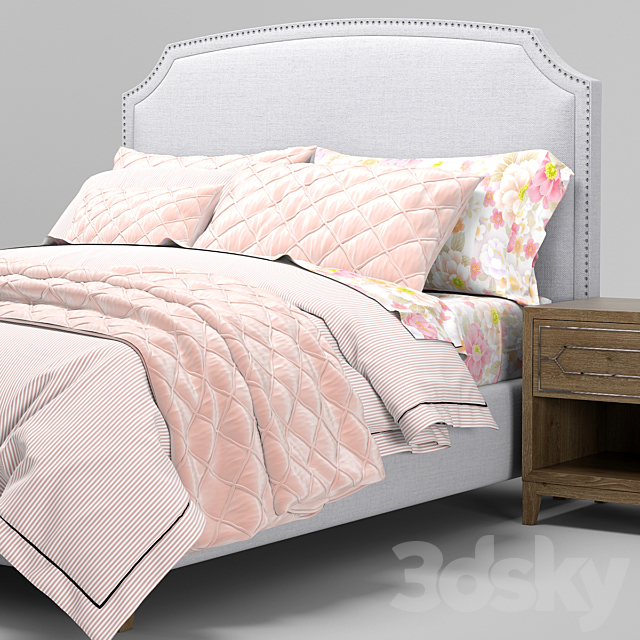 RH Teen Antonia bed 3DSMax File - thumbnail 2