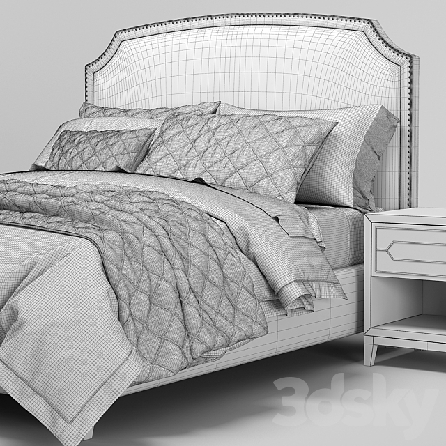 RH Teen Antonia bed 3DSMax File - thumbnail 3