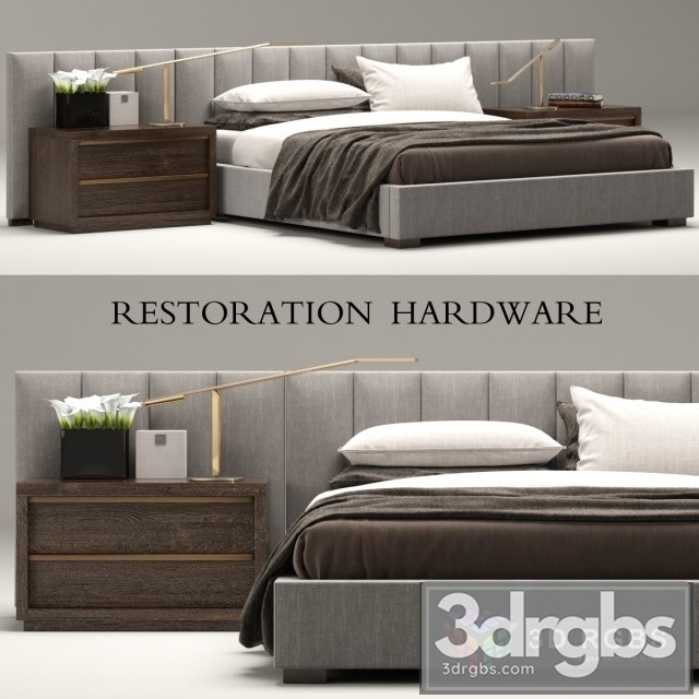 RH Vertical Bed 3dsmax Download - thumbnail 1