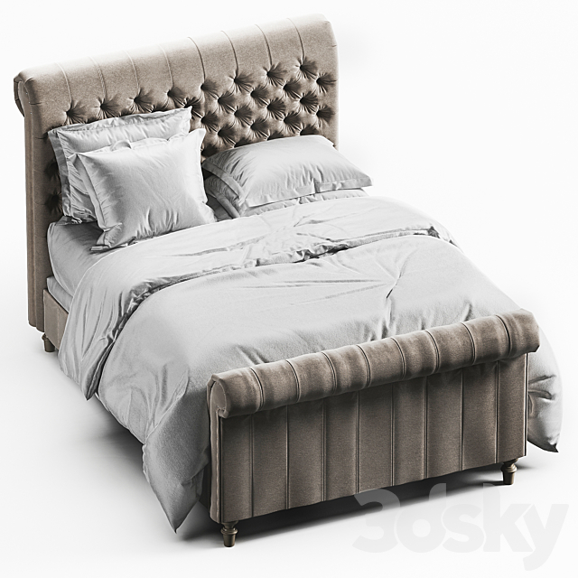 RH_Chesterfield_Fabric 3DS Max Model - thumbnail 4