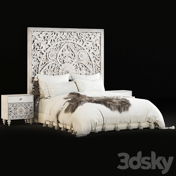 RHTEEN BED 3DS Max Model - thumbnail 1