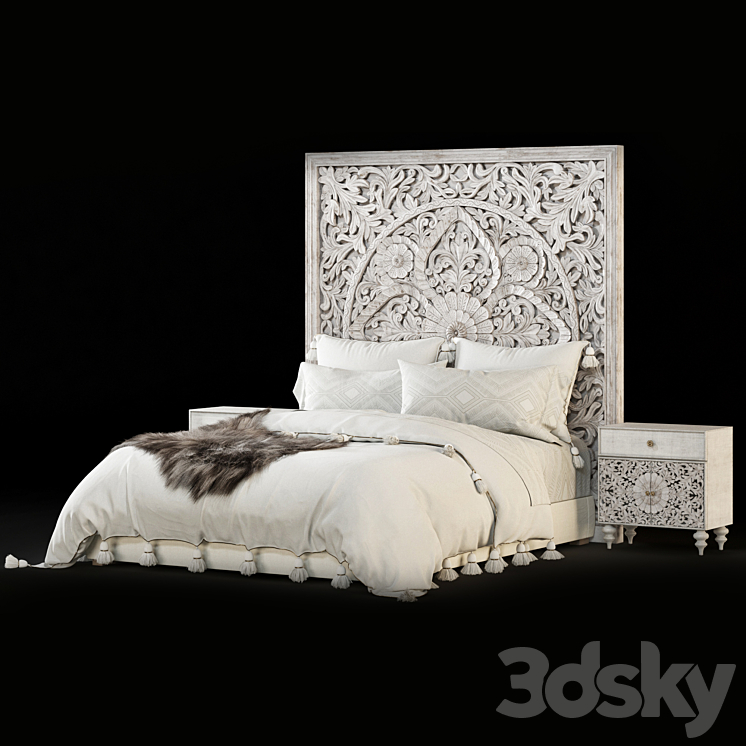 RHTEEN BED 3DS Max Model - thumbnail 2