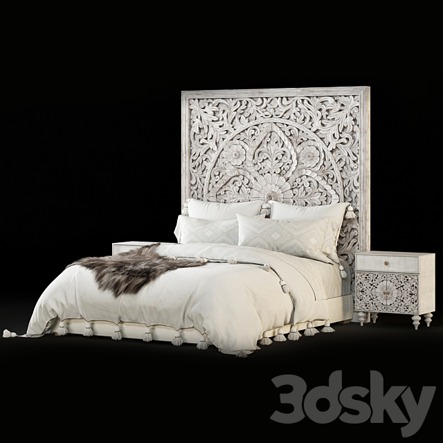 RHTEEN BED 3DS Max Model - thumbnail 2