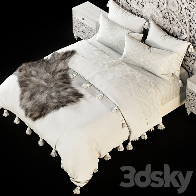 RHTEEN BED 3DS Max Model - thumbnail 5