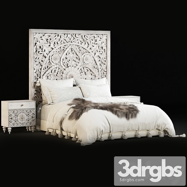 Rhteen Bed 3dsmax Download - thumbnail 1